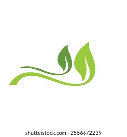 Nature leaf eco green logo icon
