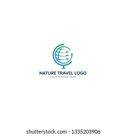 NATURE leaf fast TRAVEL LOGO
