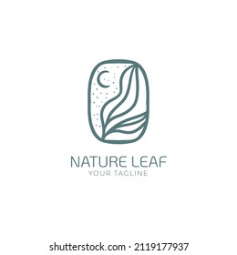 Nature Leaf Feminine Logo Template