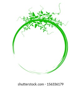 Nature leaf frame and border