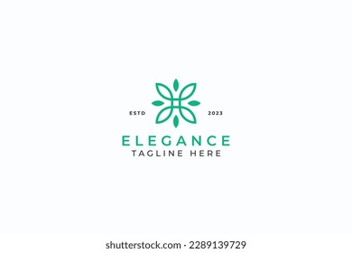 Nature Leaf Green Butterfly Logo Concept Sign Symbol Business Brand Identity
