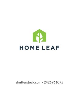 Nature Leaf Home Real Estate logo design inspiration