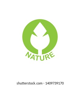 nature, leaf icon, logo design template