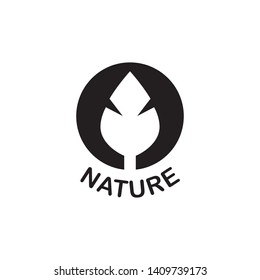 nature, leaf icon, logo design template