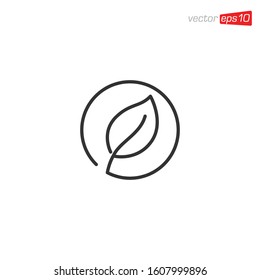 Nature Leaf Icon Logo Design Template