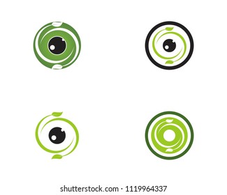 Nature leaf icon logo vector template