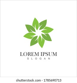  Nature leaf icon logo vector template