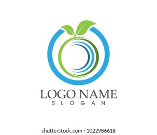Nature leaf icon sign logo