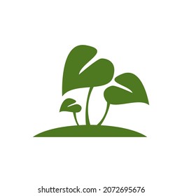 Nature leaf icon and symbol template vector
