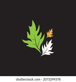 Nature leaf icon and symbol template vector