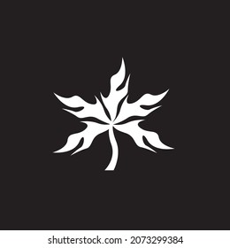 Nature leaf icon and symbol template vector