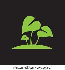 Nature leaf icon and symbol template vector