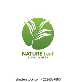 Naturblattsymbol und Symbolvorlage, Vektorgrafik