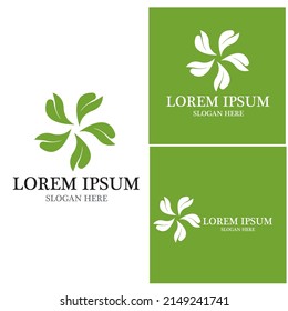 Icono de hoja de naturaleza y vector de plantilla de símbolo
