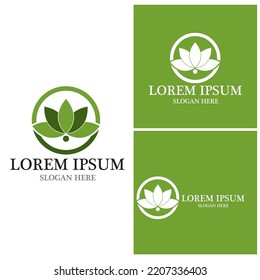 Nature leaf icon and symbol template vector
