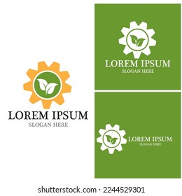 Naturblattsymbol und Symbolvorlage, Vektorgrafik