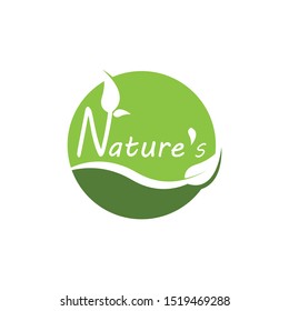 Nature leaf icon and symbol vector illustration