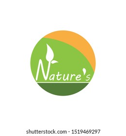 Nature leaf icon and symbol vector illustration
