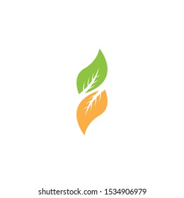 Nature leaf icon and symbol vector illustration