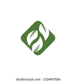 Nature leaf icon and symbol vector illustration