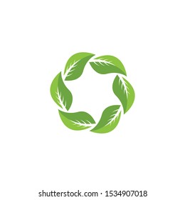 Nature leaf icon and symbol vector illustration
