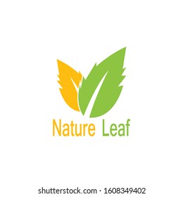 Nature leaf icon and symbol vector illustration