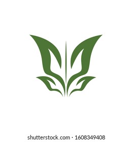 Nature leaf icon and symbol vector illustration