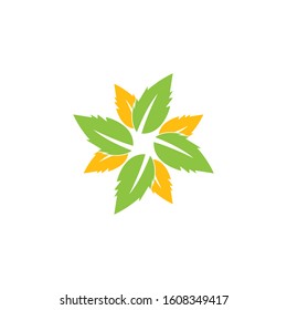 Nature leaf icon and symbol vector illustration