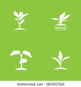 Naturblattsymbol und Symbol, Vektorgrafik