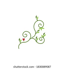 Naturblattsymbol und Symbol, Vektorgrafik
