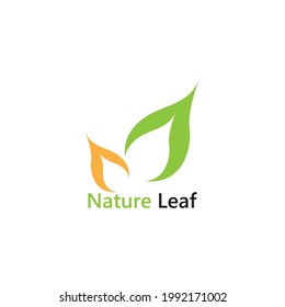Nature leaf icon and symbol vector illustration