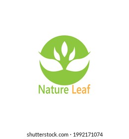 Nature leaf icon and symbol vector illustration
