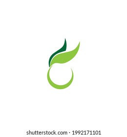 Nature leaf icon and symbol vector illustration