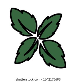 Nature leaf icon vector sign and symbol on trendy design