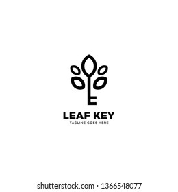 Logo Key Leaf Stock Vectors Images Vector Art Shutterstock