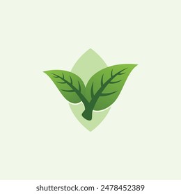 Nature leaf leaves green mature logo silhouette 