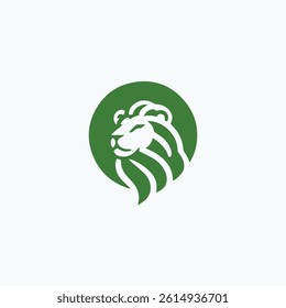 Nature Leaf Lion Logo for sale.