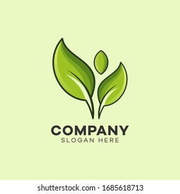 Nature Leaf Logo Creative Template Sign Vector