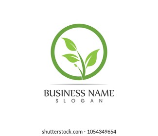 Nature leaf logo design concept