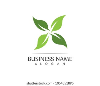Nature leaf logo design concept