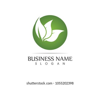Nature leaf logo design concept