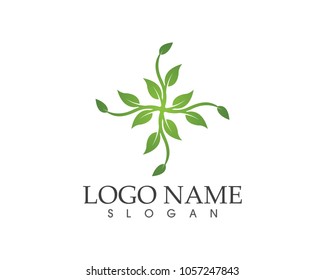 Nature leaf logo design concept