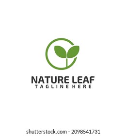 Design-Konzept für das Logo von Naturleaf einzeln auf weißem Hintergrund