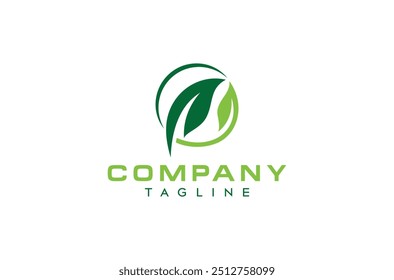 Nature leaf logo design, Eco leaf logo design, green healthy leaf logo design