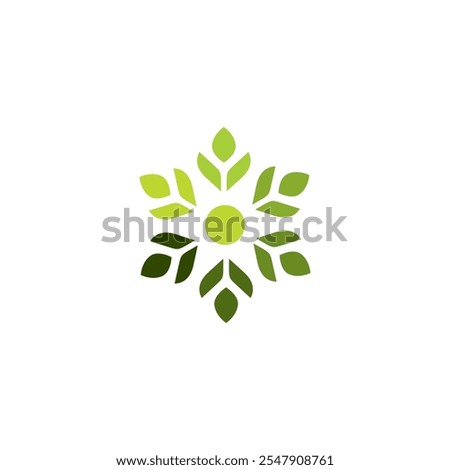 nature leaf logo design. environment logo. ecology logo template 