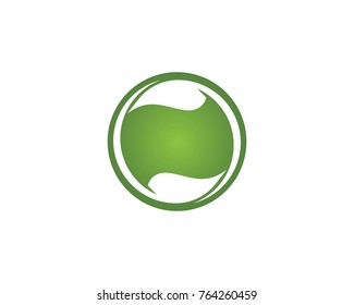Nature leaf logo design template