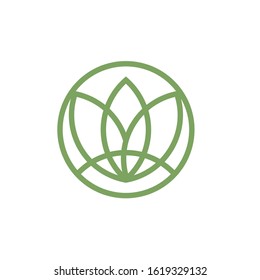 nature leaf logo design vector template