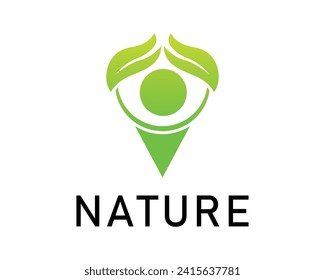 Nature leaf logo design vector template