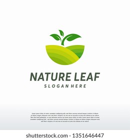 Nature Leaf logo designs concept vector, Agriculture logo
