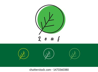 Nature Leaf logo designs, Simple leaf logo symbol. Natural, eco food. Organic food badges in vector. Vector logos. Natural logos with leaves. Creative Green Natural Logo temp
